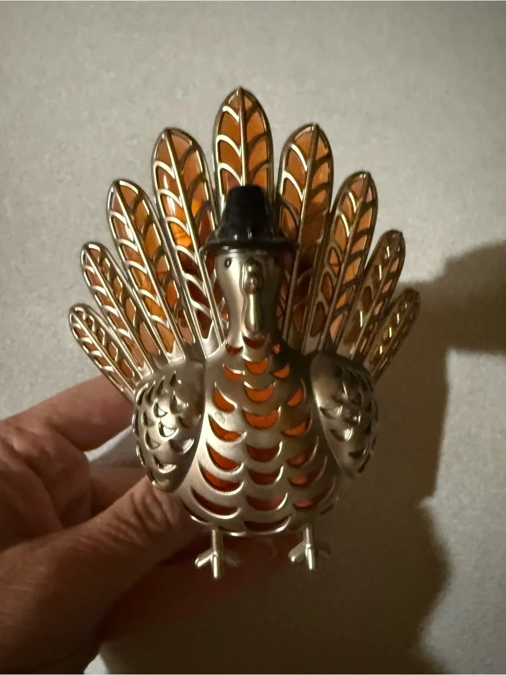 Bath & Body Works Metallic Bronze and Black Turkey Nightlight